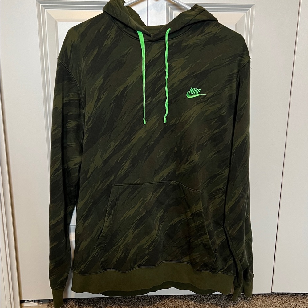 Nike Olive Camouflage Men's Hoodie